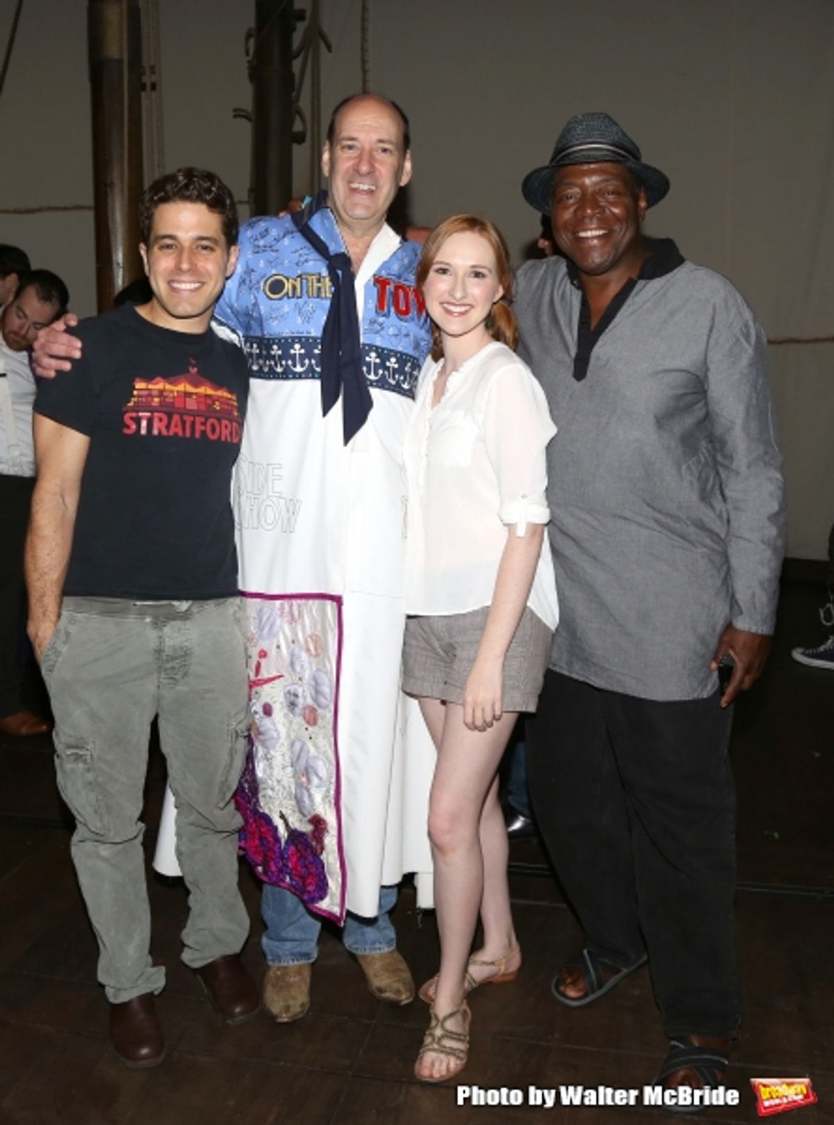 Josh Young, Dan Sharkey, Erin Mackey and Chuck Cooper at 