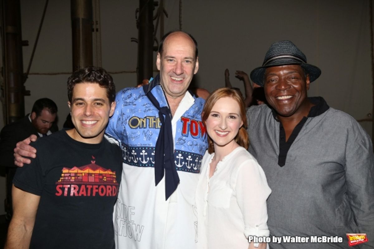 Josh Young, Dan Sharkey, Erin Mackey and Chuck Cooper at 