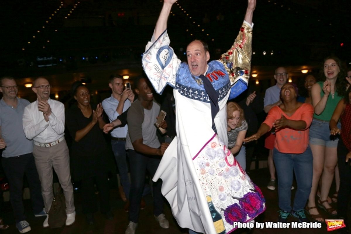 Dan Sharkey and the cast at 