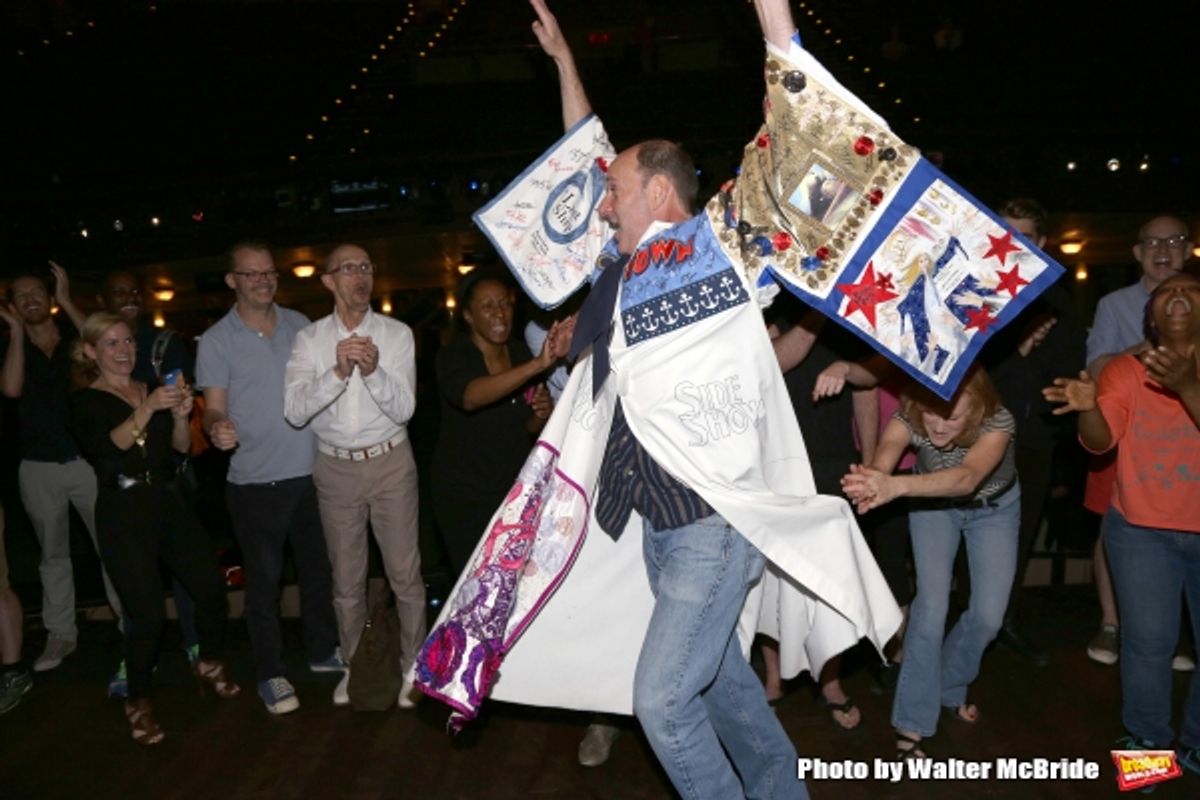 Dan Sharkey and the cast at 