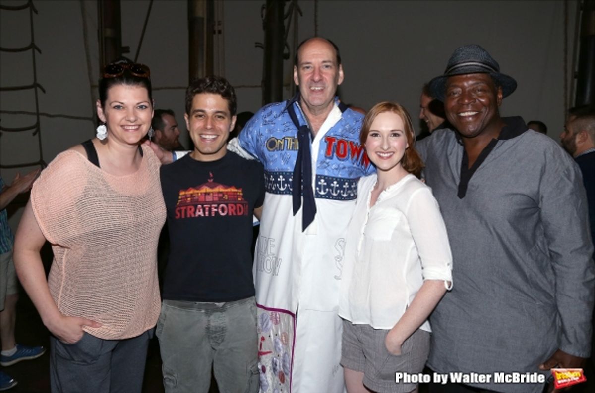 Kate Shindle, Josh Young, Dan Sharkey, Erin Mackey and Chuck Cooper at 