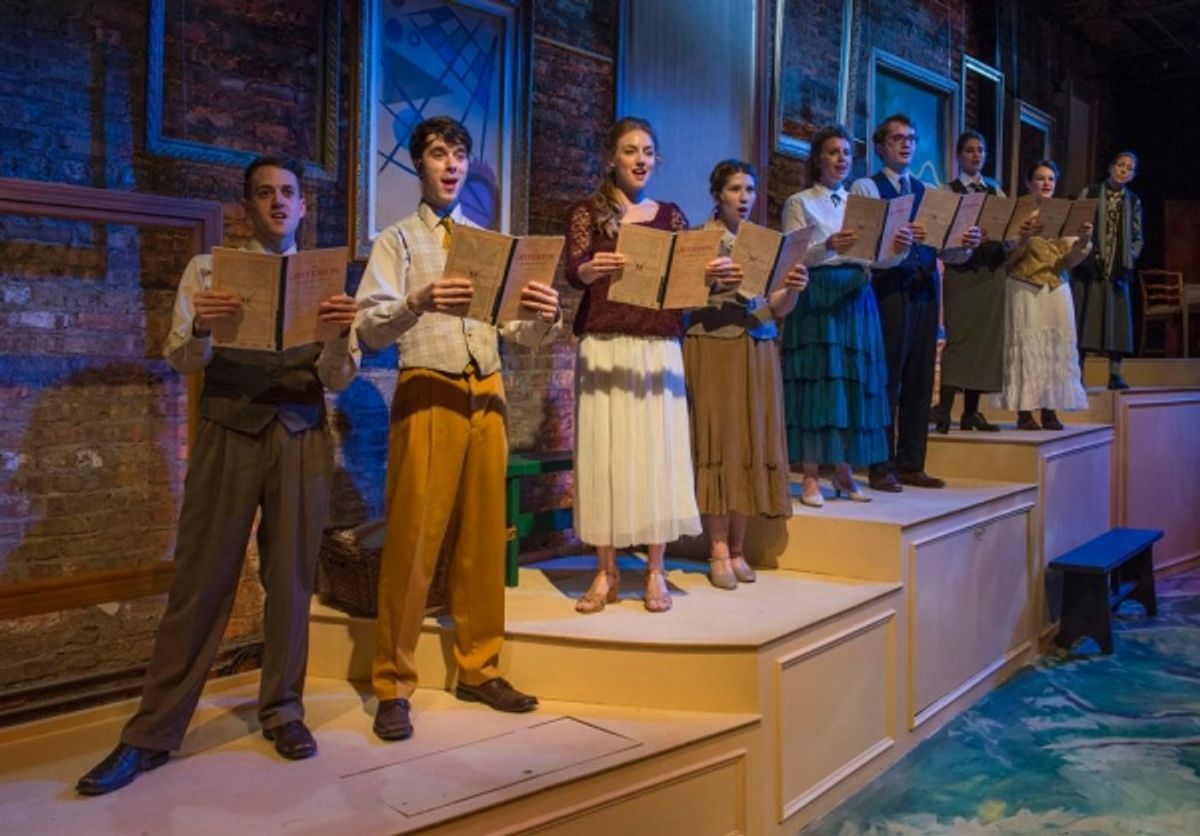 Andrew Lund, George Toles, Stephanie Stockstill, Maisie Rose, Sarah Hayes, Jake Morrissy, Amanda Giles as Young Gertrude, Emily Goldberg as Alice B. Toklas and Caron Buinis as Gertrude Stein at 