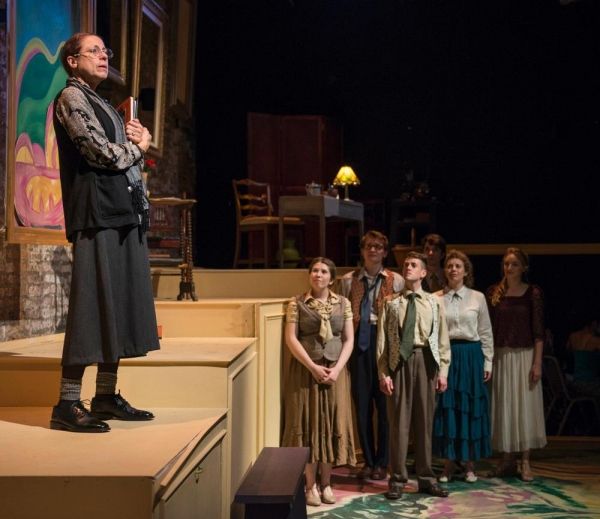 Aaron Buinis as Gertrude Stein with Maisie Rose, Jake Morrissy, Andrew Lund, George T Photo