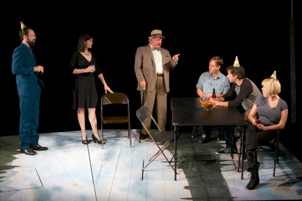 Cody Proctor as Trig, Stacy Stoltz as Emma, Norm Woodel as Sorn, Nate Whelden as Con, Matt Fletcher as Dev and Katy Carolina Collins as Mash at 