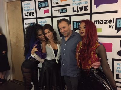 Colin Quinn with Gina Gershon and Rich White Ladies: Tokyo Diva and Scotty Rebel Photo