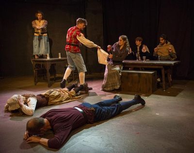 Kristin Larsen, Joshua Simpson, Abby Stark, Nicole Jordan and Max Tomaszewski with (f Photo