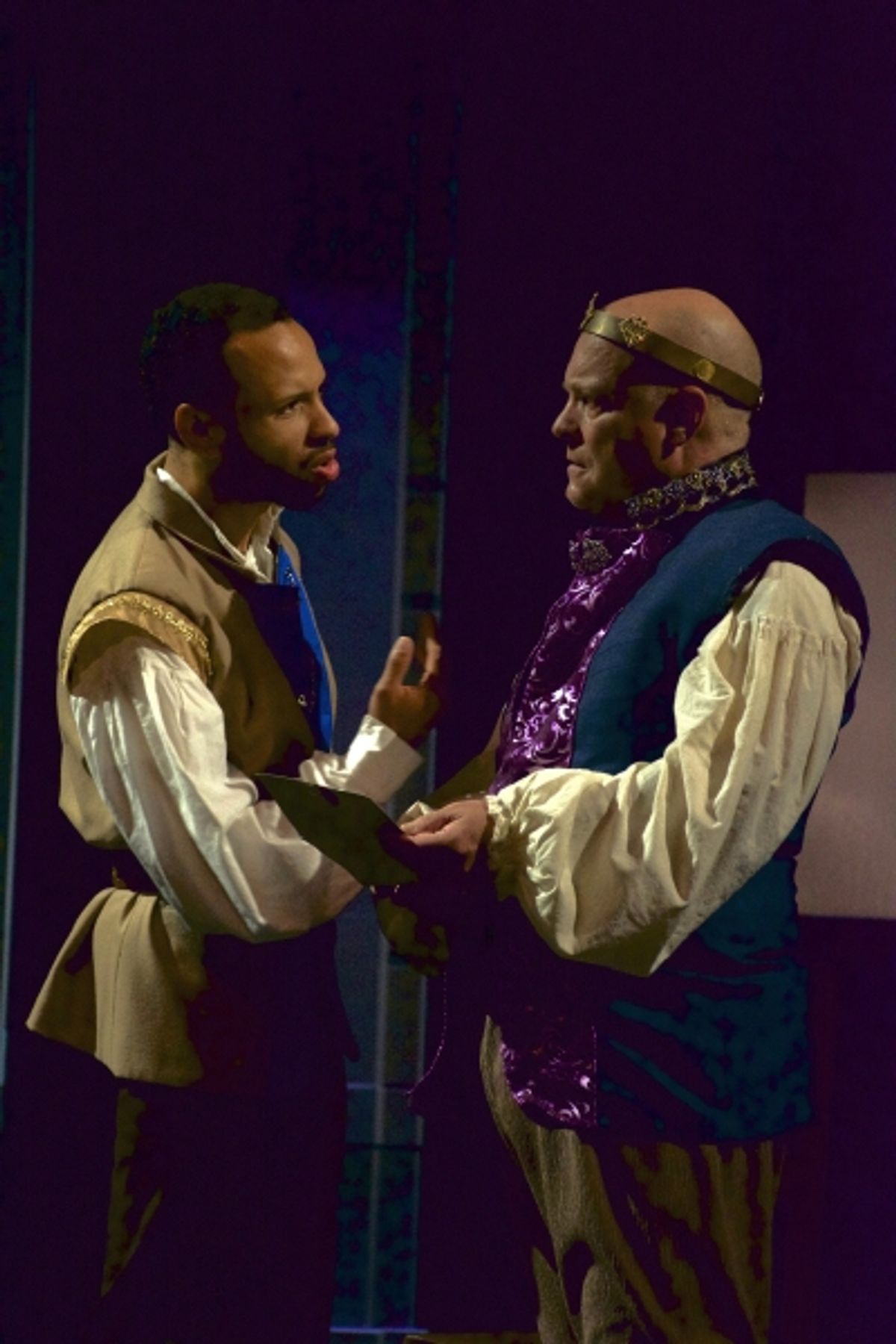 Edmund Alyn Jones (Westmerland) and David Turrentine (King Henry) at 