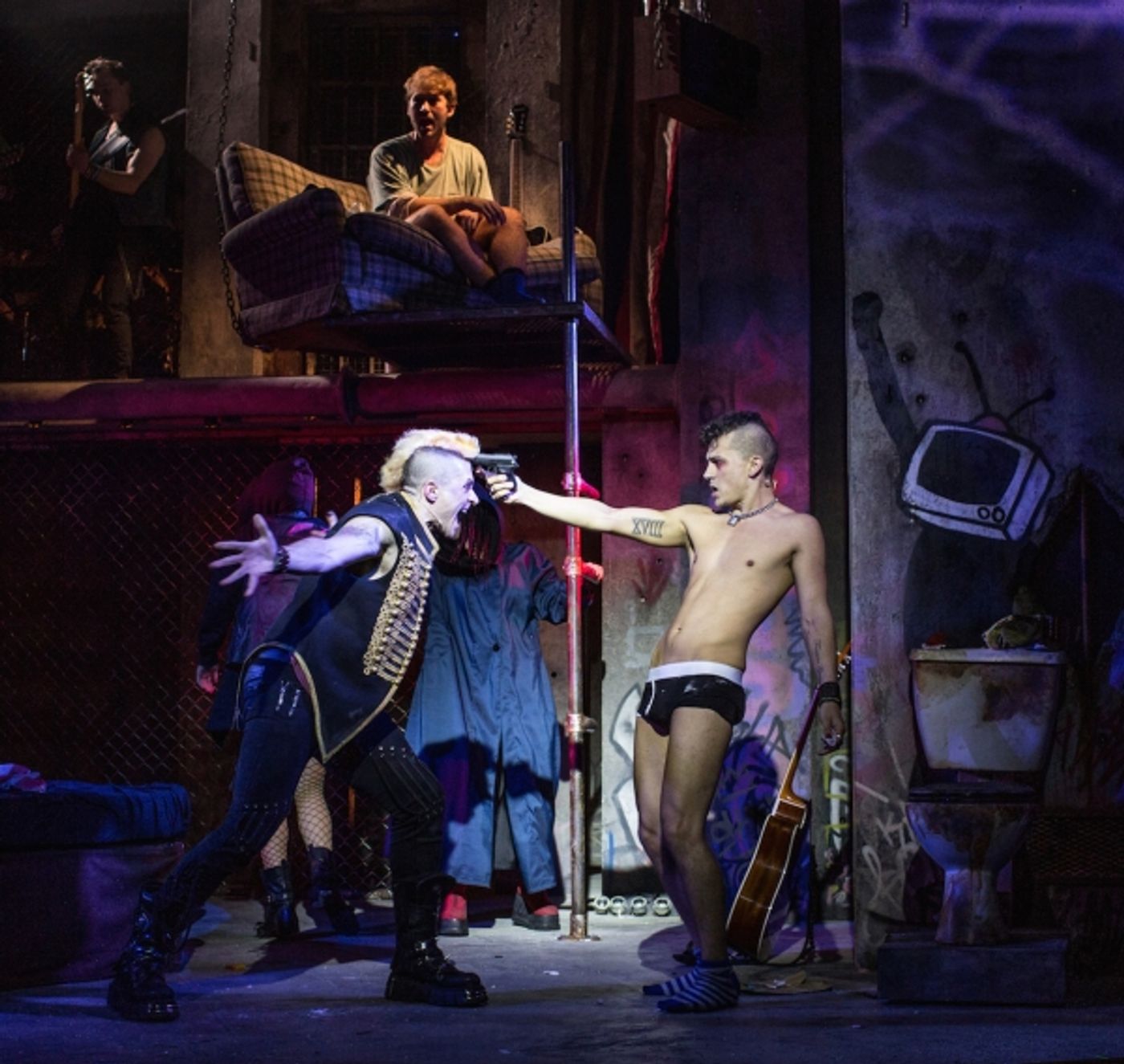 Photo Flash: First Look at Aaron Sidwell, Luke Baker, Amelia Lily and More in West End's AMERICAN IDIOT  Image