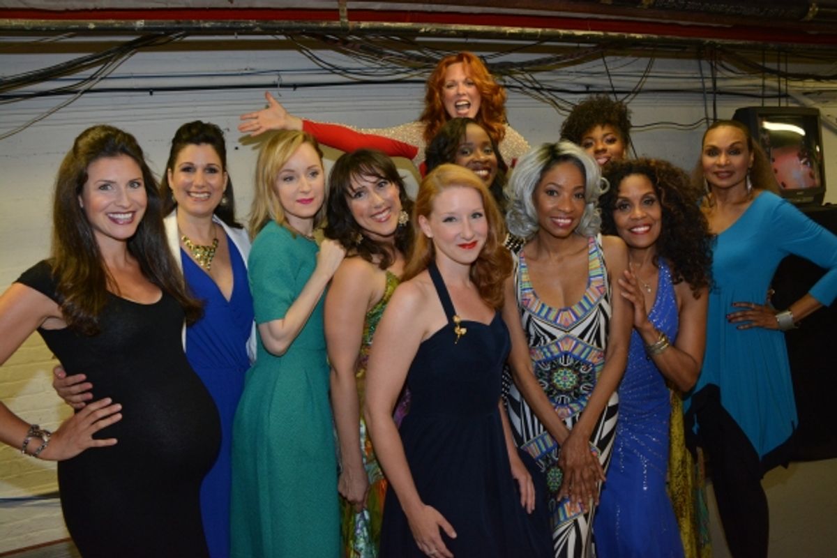 Jenny Powers, Stephanie J. Block, Erin Davie, Molly Pope, Carolee Carmello, Adriane Lenox, Crystal Joy, Cheryl Freeman and Vivian Reed at 