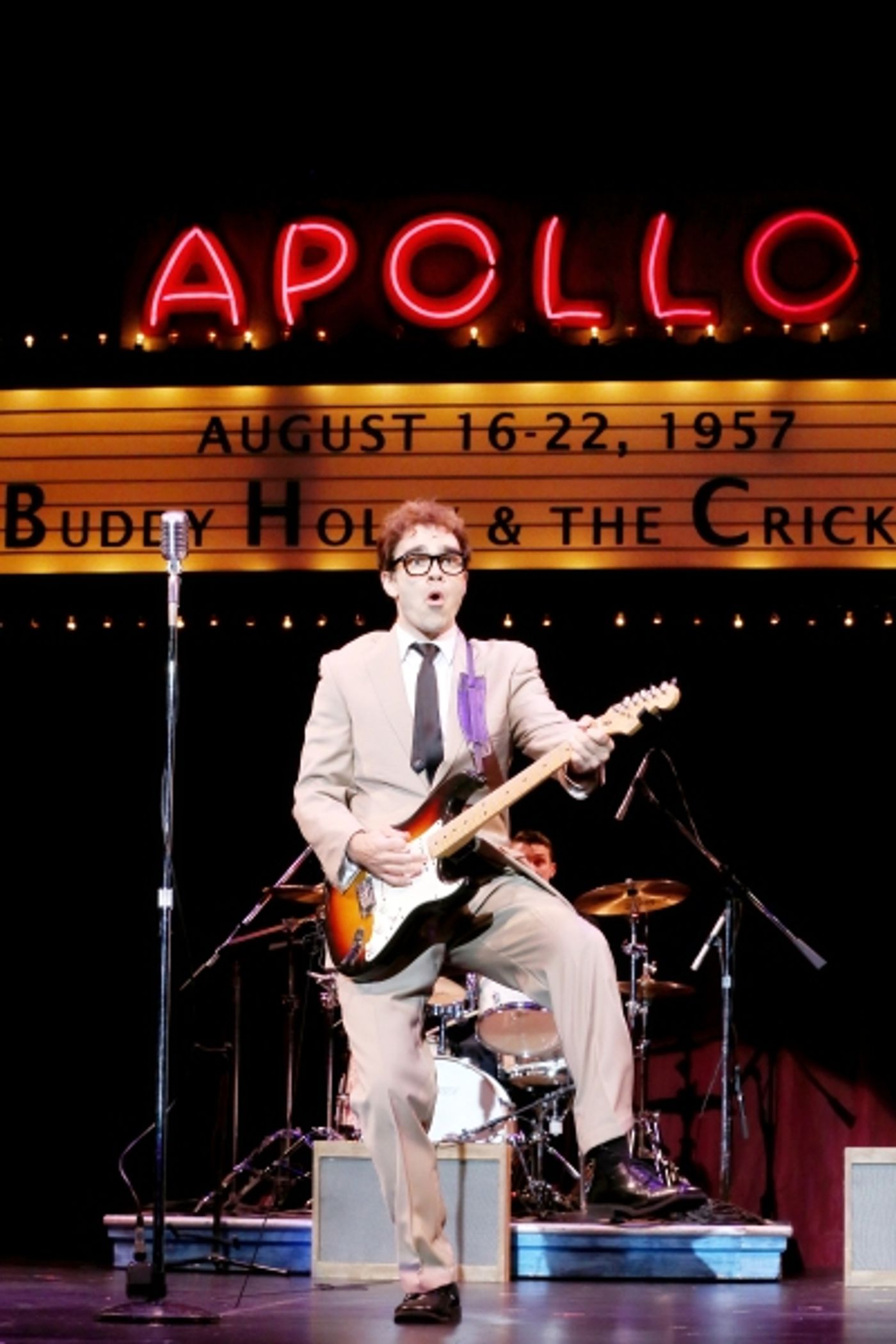 Photo Exclusive! First Look at James Barry, Matt Allen and More in BUDDY - THE BUDDY HOLLY STORY at North Carolina Theatre, Opening Tonight!  Image