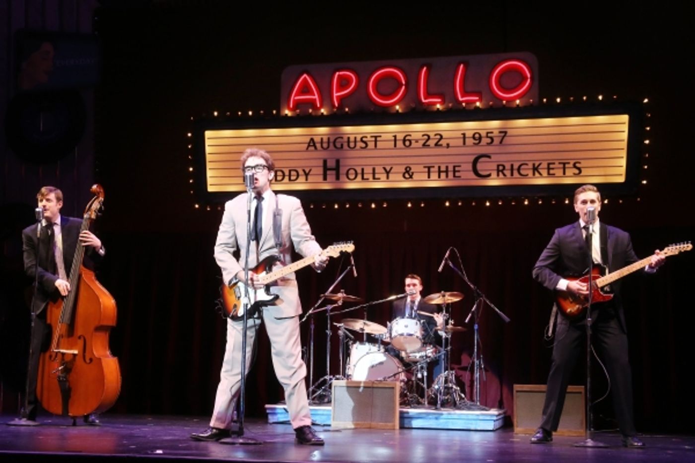 Photo Exclusive! First Look at James Barry, Matt Allen and More in BUDDY - THE BUDDY HOLLY STORY at North Carolina Theatre, Opening Tonight!  Image