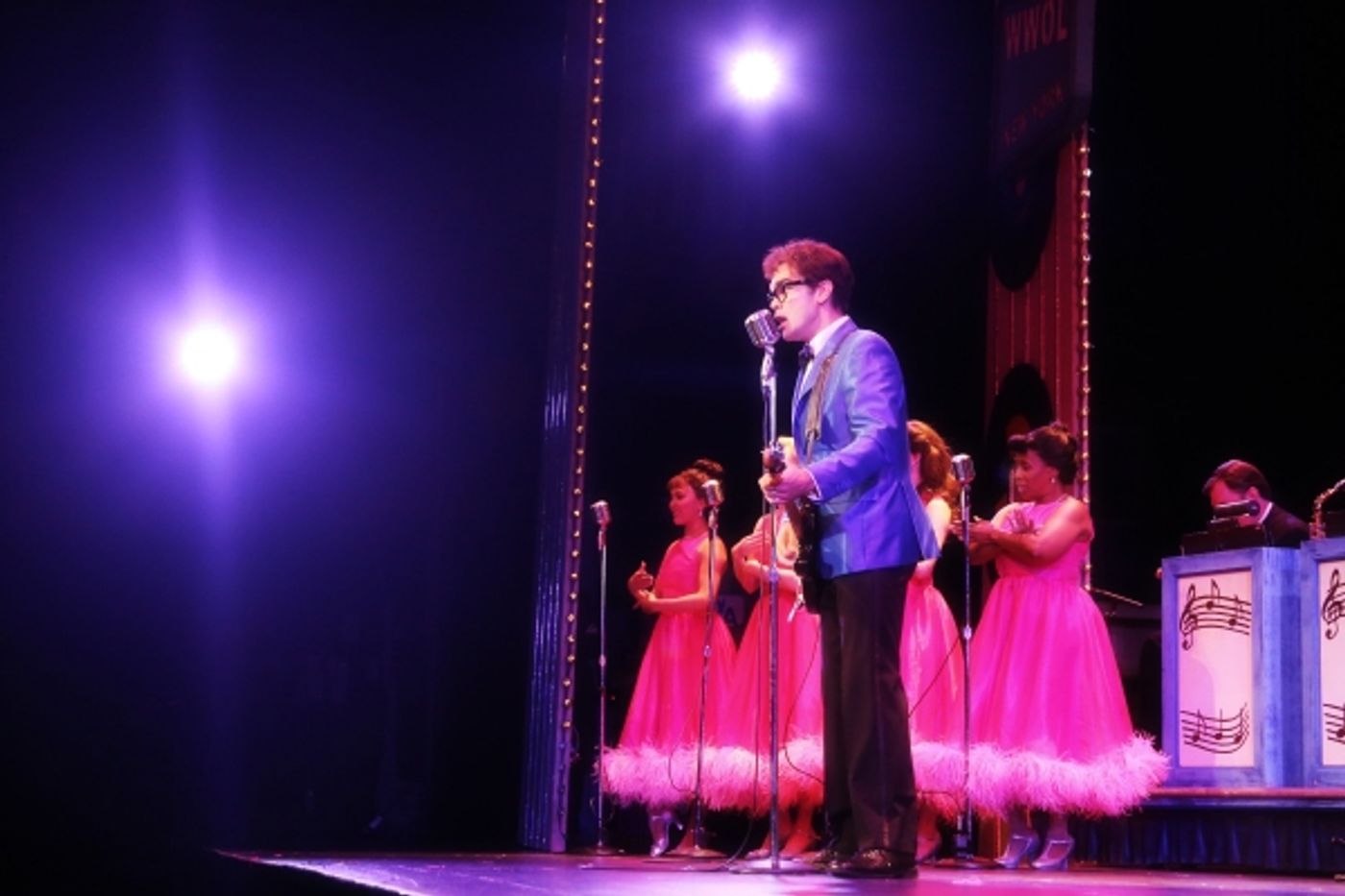 Photo Exclusive! First Look at James Barry, Matt Allen and More in BUDDY - THE BUDDY HOLLY STORY at North Carolina Theatre, Opening Tonight!  Image