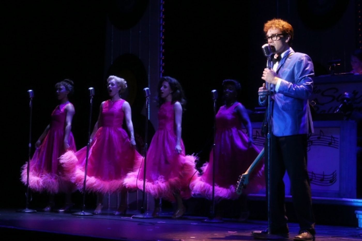 Photo Exclusive! First Look at James Barry, Matt Allen and More in BUDDY - THE BUDDY HOLLY STORY at North Carolina Theatre, Opening Tonight!  Image