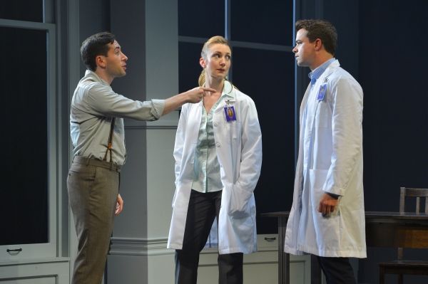 Ben (Zachary Prince) tries to convince Cynthia (Sharon Rietkerk) and Brian (Ross Leki Photo