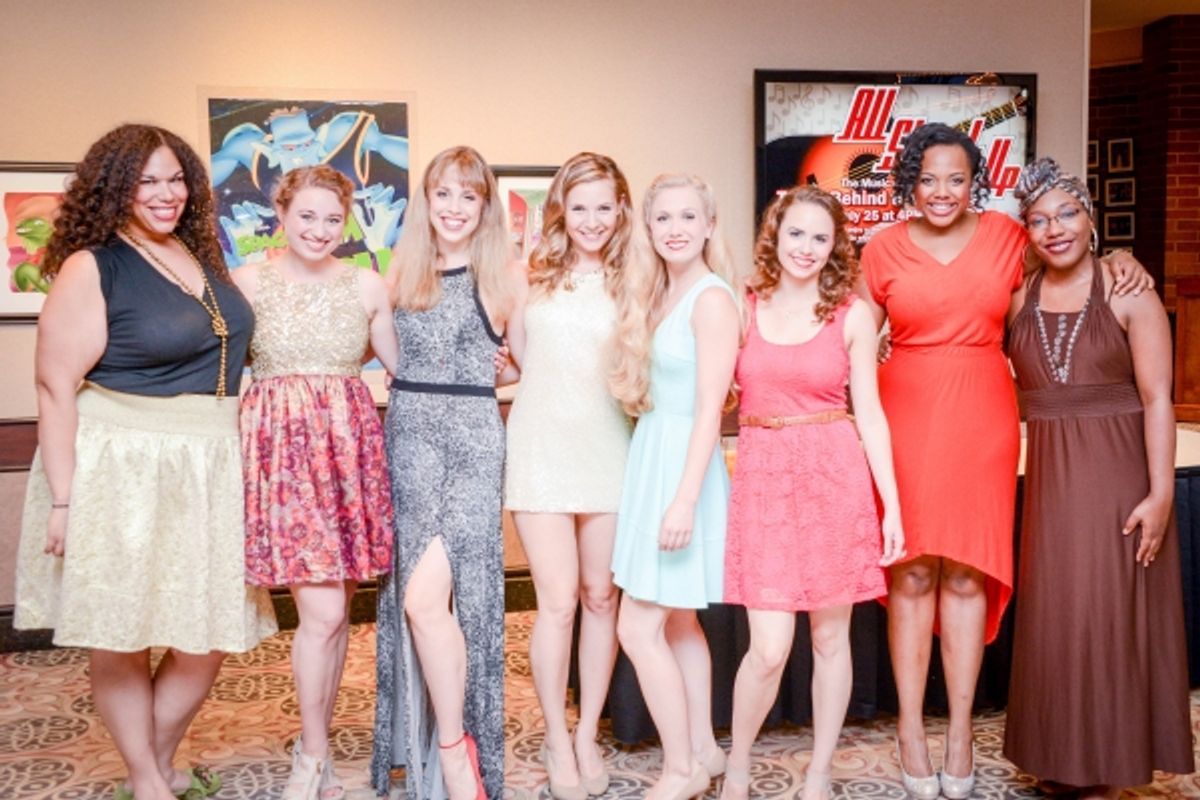 Bethany Thomas, Callie Johnson, Annelise Baker, Julie Baird, Caitlin Borek, Kayla Kennedy, Sharriese Hamilton, Reneisha Jenkins at 