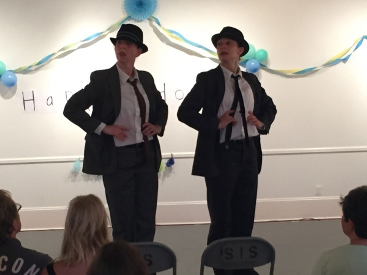 Anna Bass and Monica Bill Barnes at 