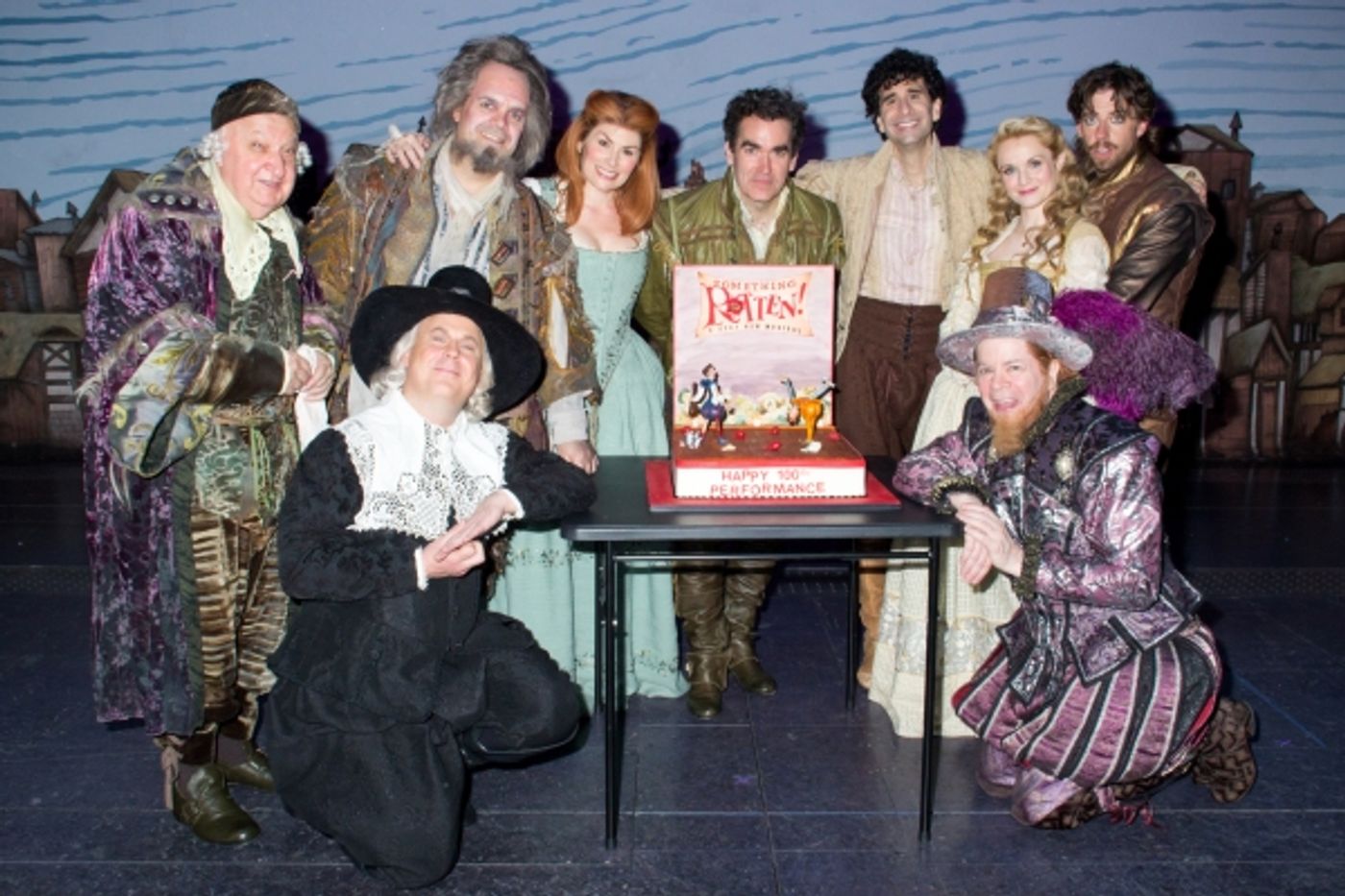 Photo Coverage: SOMETHING ROTTEN! Cast Celebrates 100 Performances on Broadway! Image