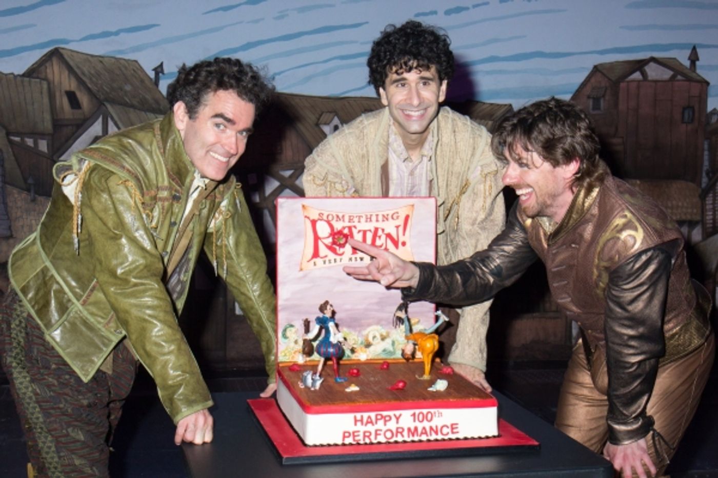 Photo Coverage: SOMETHING ROTTEN! Cast Celebrates 100 Performances on Broadway! Image