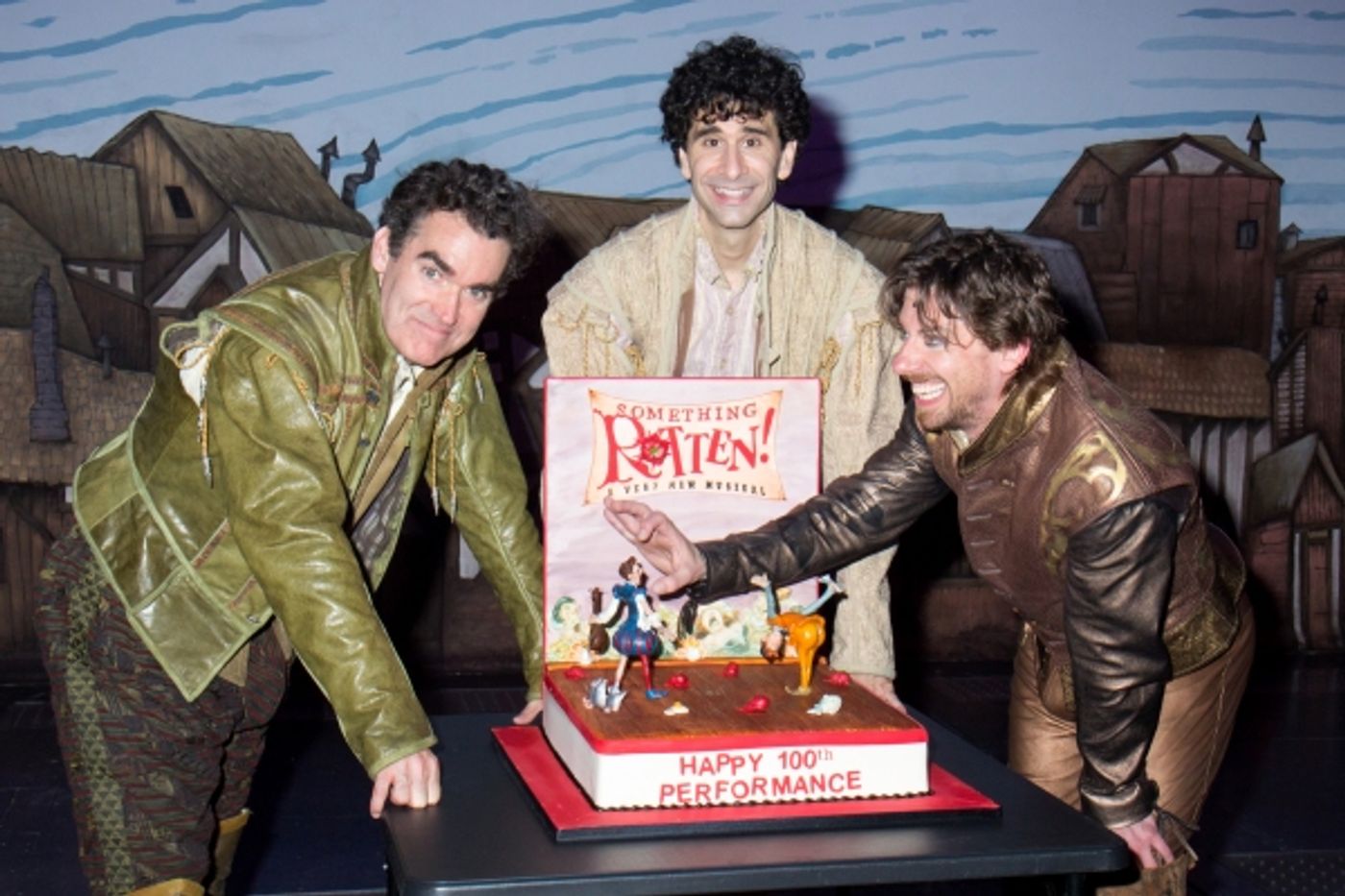 Photo Coverage: SOMETHING ROTTEN! Cast Celebrates 100 Performances on Broadway! Image