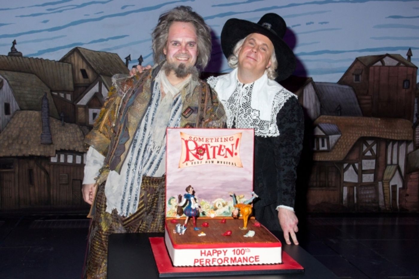 Photo Coverage: SOMETHING ROTTEN! Cast Celebrates 100 Performances on Broadway! Image