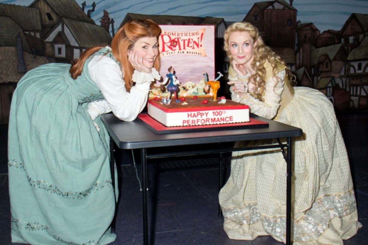 Photo Coverage: SOMETHING ROTTEN! Cast Celebrates 100 Performances on Broadway! Image