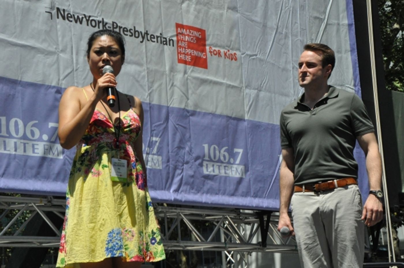 Photo Coverage: Casts of KINKY BOOTS, BEAUTIFUL, PHANTOM & More Perform in Bryant Park  Image