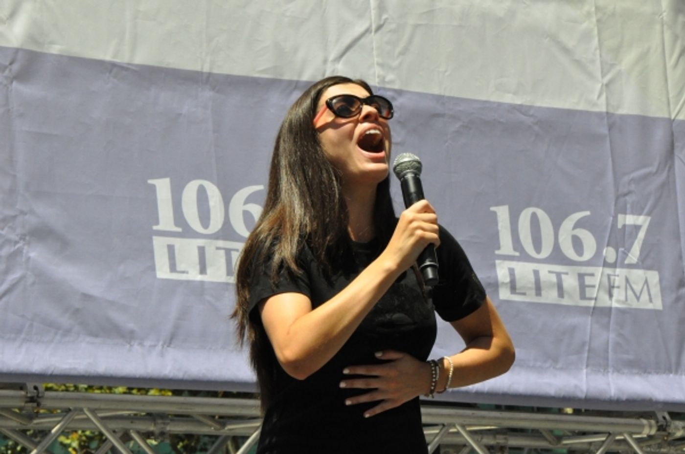 Photo Coverage: Casts of KINKY BOOTS, BEAUTIFUL, PHANTOM & More Perform in Bryant Park  Image