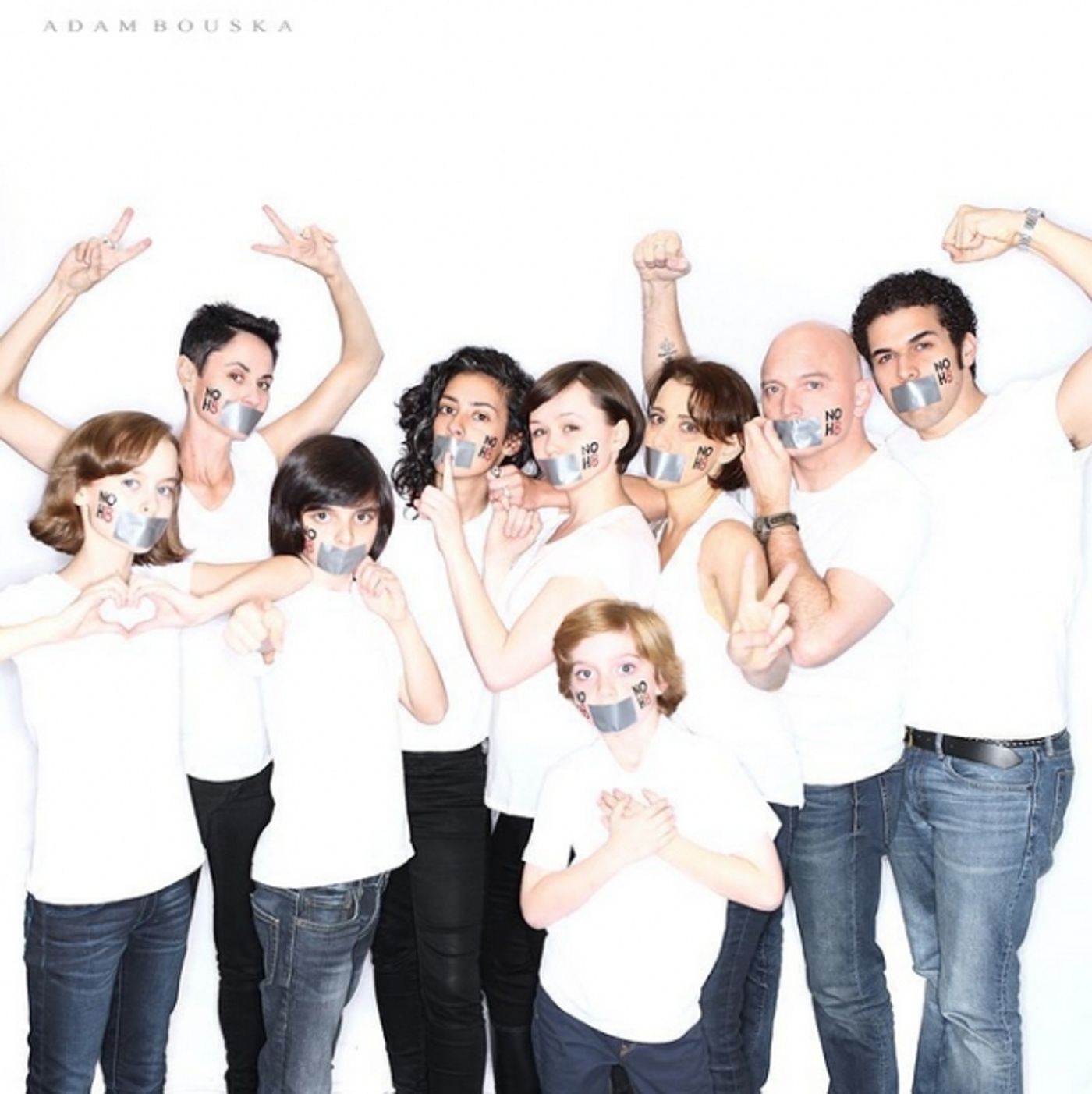 Photo Flash: Embracing the Silence! FUN HOME Cast Joins NOH8 Campaign Photo Flash: Embracing the Silence! FUN HOME Cast Joins NOH8 Campaign Image