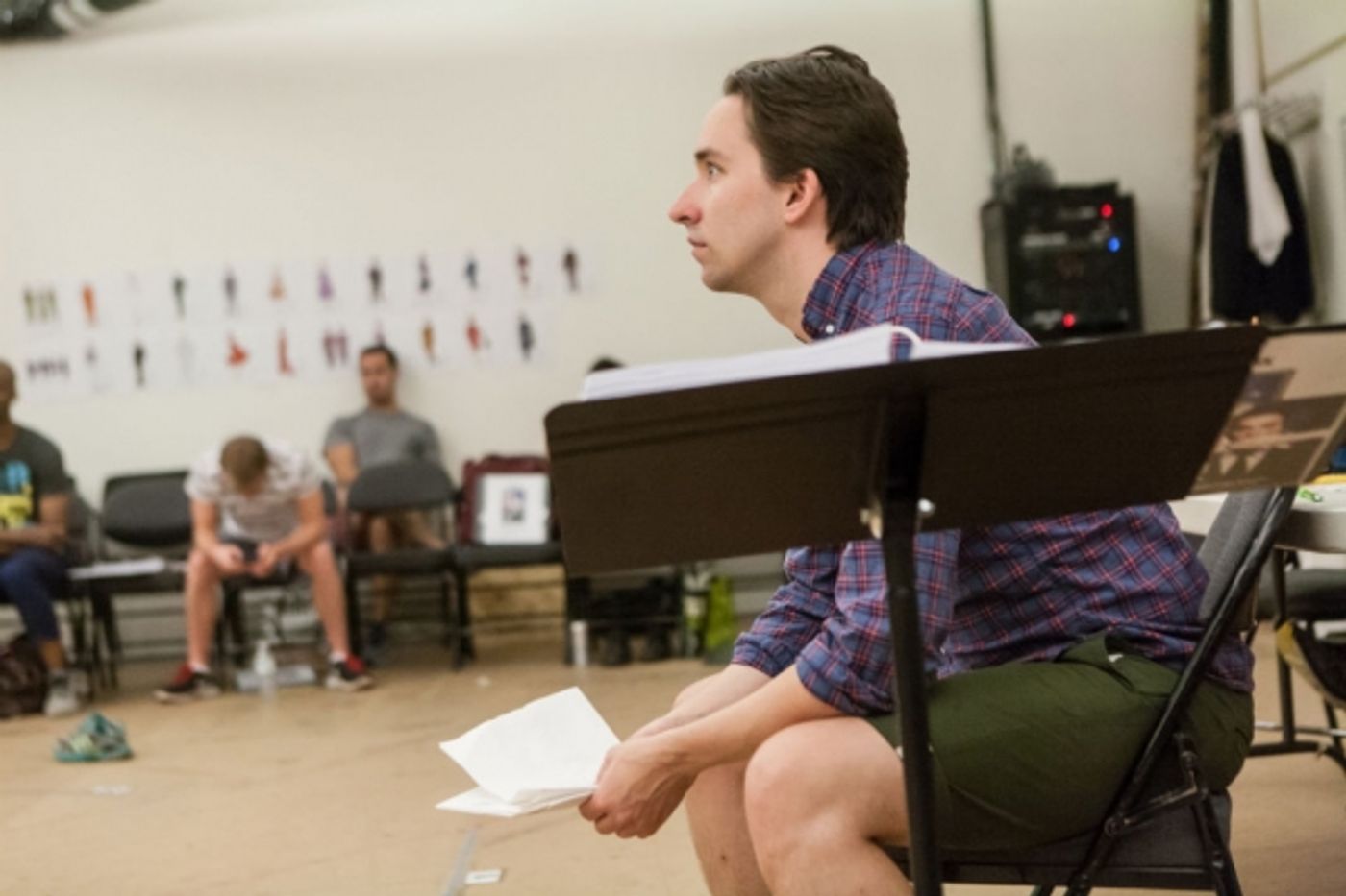 Photo Flash: First Look at Mark Evans, Lawrence Redmond and More in Rehearsals for Signature Theatre's THE FIX  Image