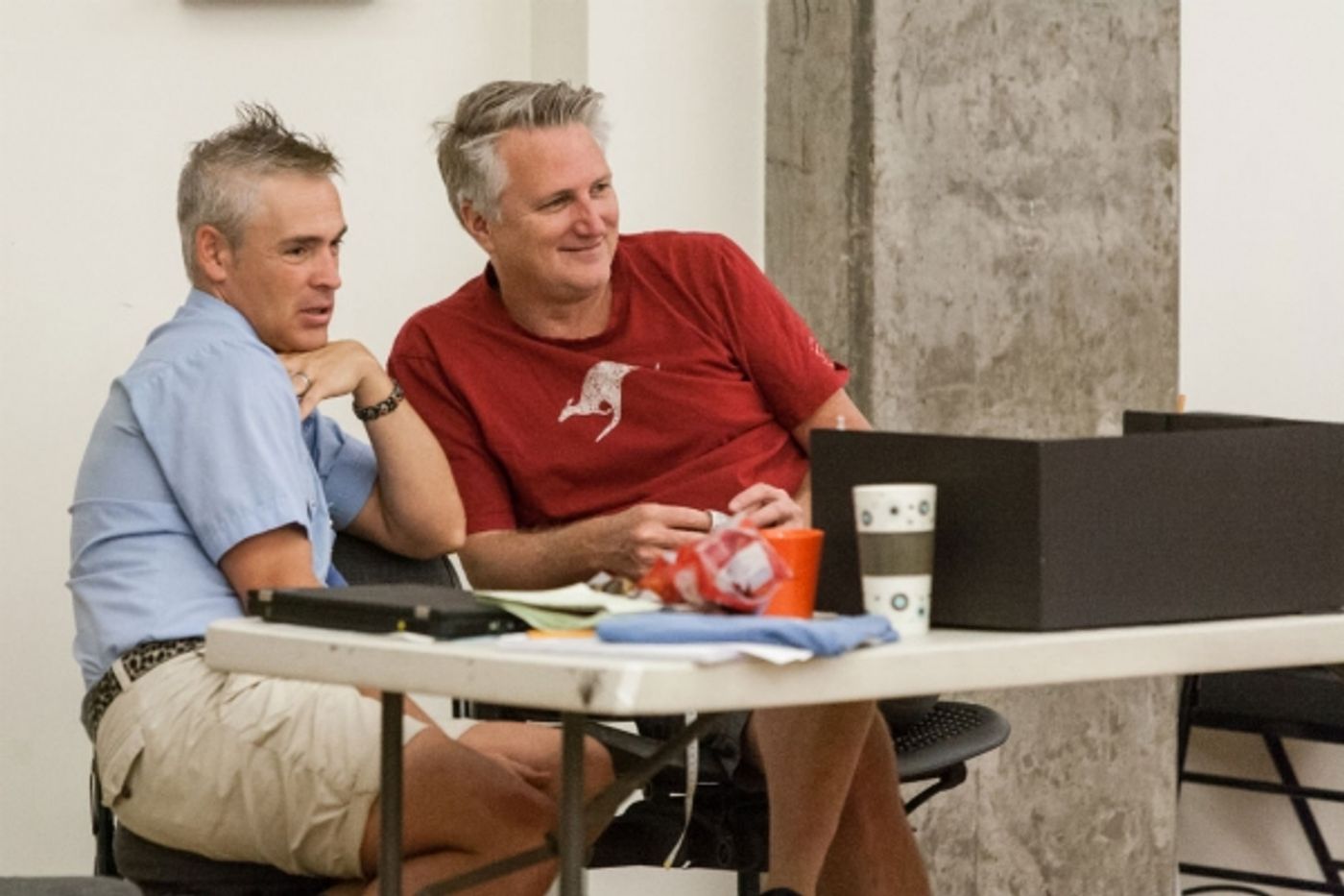 Photo Flash: First Look at Mark Evans, Lawrence Redmond and More in Rehearsals for Signature Theatre's THE FIX  Image