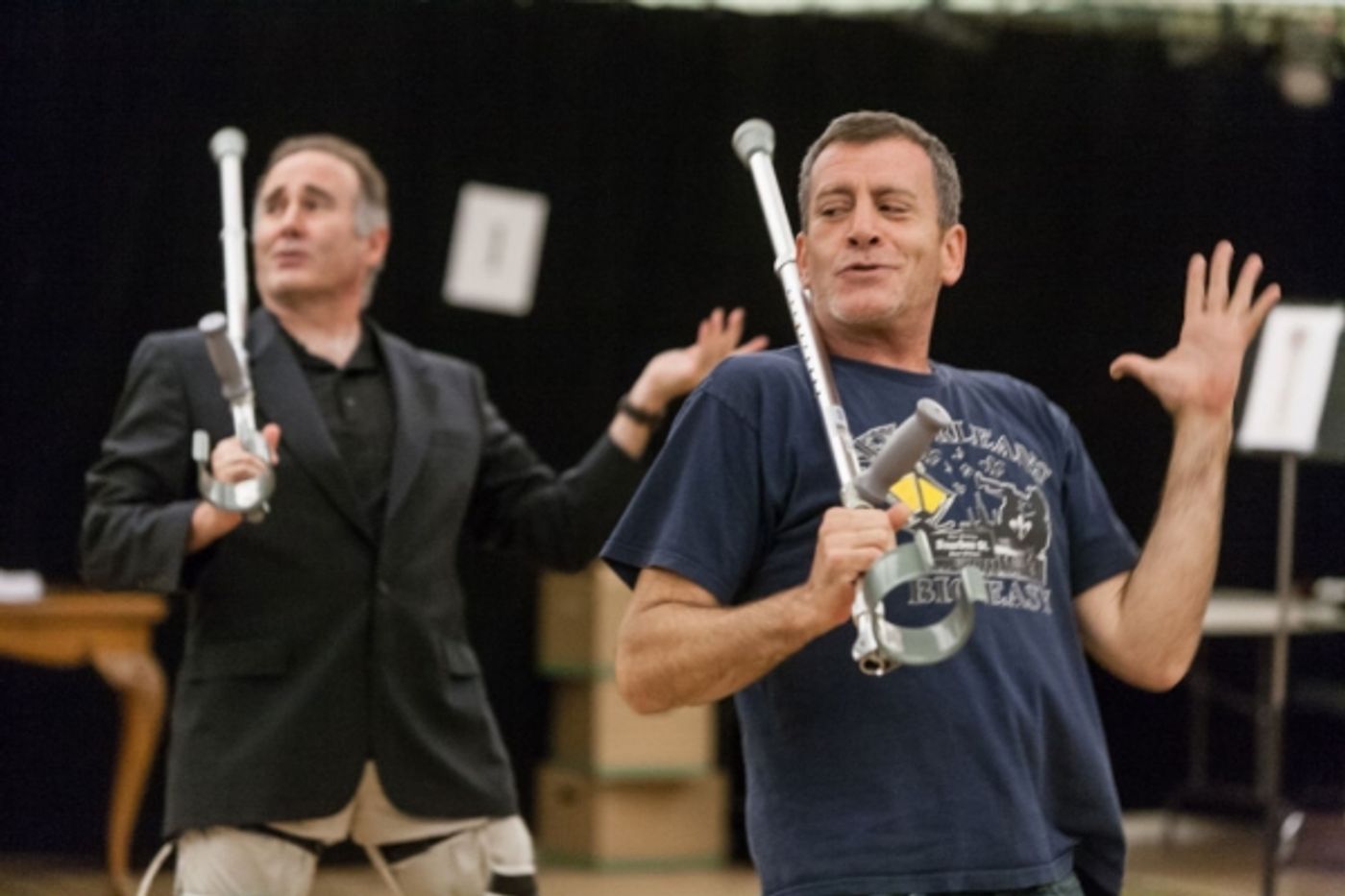 Photo Flash: First Look at Mark Evans, Lawrence Redmond and More in Rehearsals for Signature Theatre's THE FIX  Image