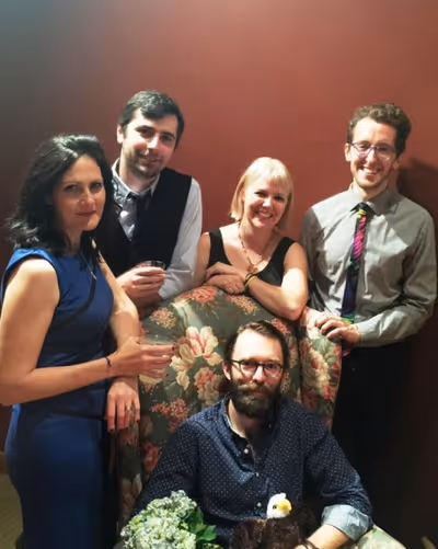 Stacy Stoltz (Emma), Katy Carolina Collins (Mash), Jonathan L. Green (director) and C Photo