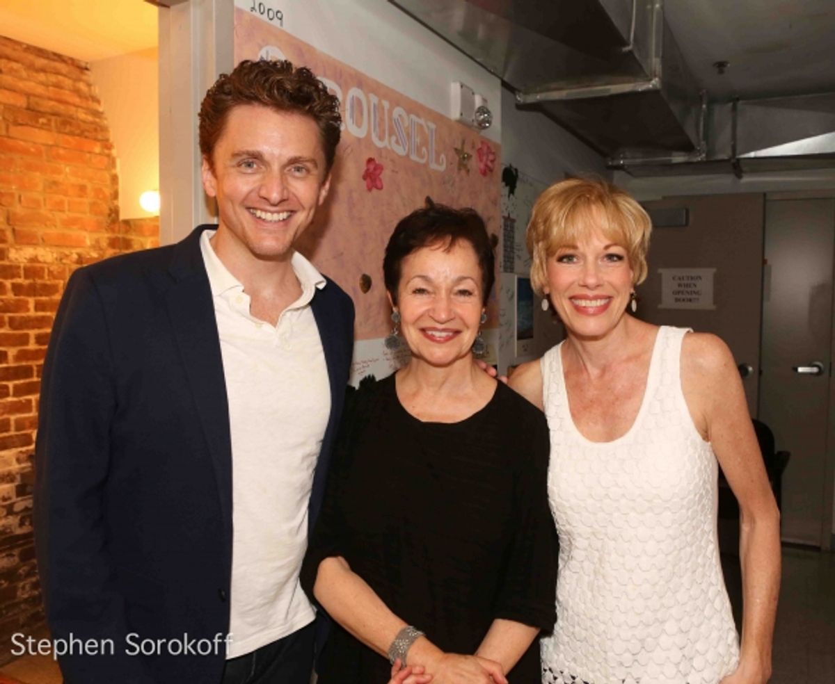 Jason Danieley, Lynn Ahrens, Marin Mazzie at 