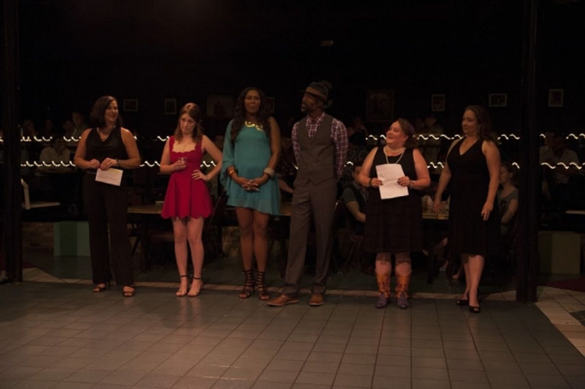 Kate Adams, Britt Byrd, Ashley Diggs, Joel Diggs, Joy Tilley Perryman and Kim Thornton Nygren at 