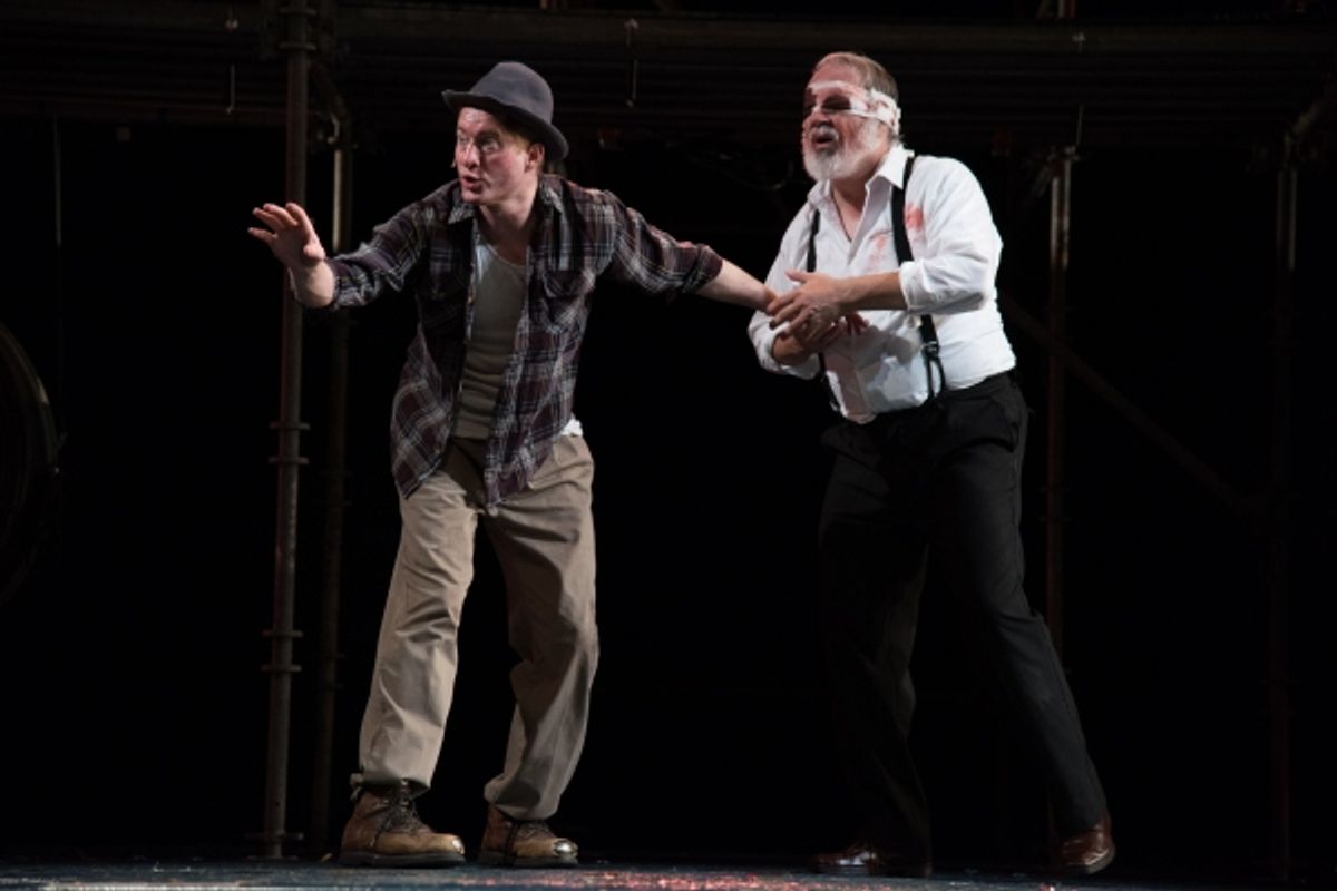 Edgar (Edward Hoopman) and Duke of Gloucester (FrEd Sullivan, Jr.) at 