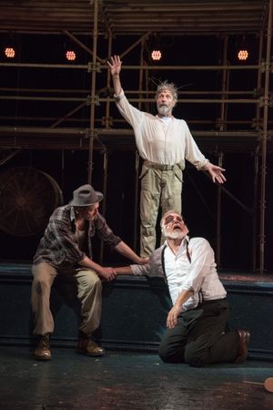 Edgar (Edward Hoopman), King Lear (Will Lyman) and Earl of Gloucester (FrEd Sullivan, Photo