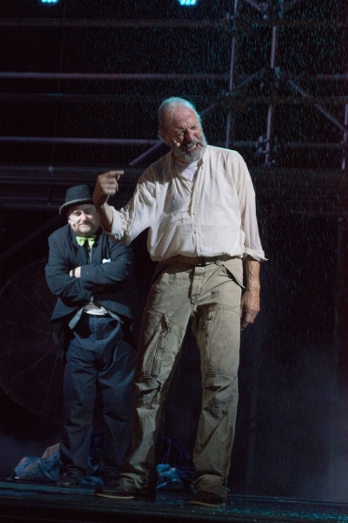 Fool (BranDon Whitehead) and King Lear (Will Lyman) at 