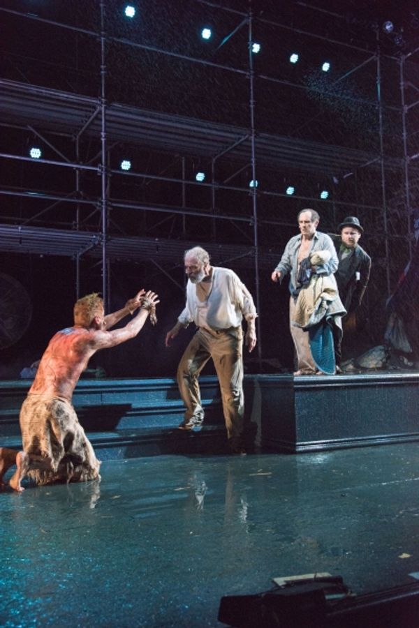 Edgar (Edward Hoopman), King Lear (Will Lyman), Earl of Kent (Jeremiah Kissel) and Fo Photo