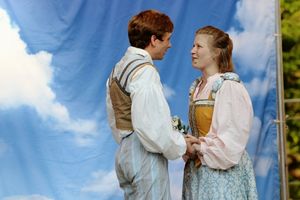 Kyle Brumly as Lysander and Tess Talbot as Hermia @ BroadwayWorld Kyle Brumly as Lysander and Tess Talbot as Hermia Photo