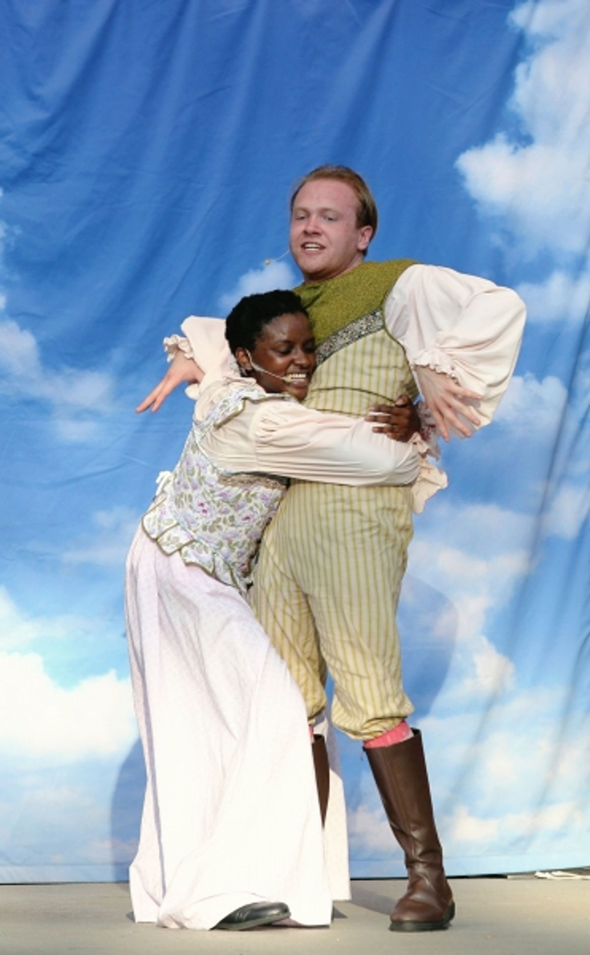 Tia LeShaun Davis as Helena and Josh Katawick as Demetrius at 