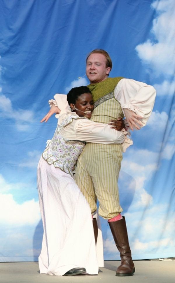 Tia LeShaun Davis as Helena and Josh Katawick as Demetrius Photo