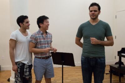 Performer, Anthony Chan, and AJ Meijer
 Photo