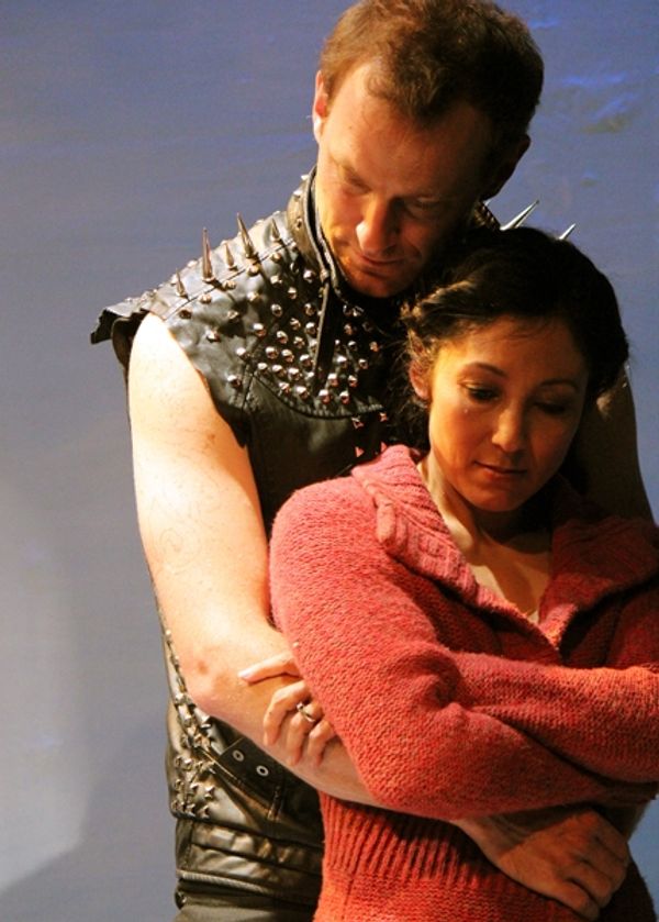 J.B. Waterman as Dragon and Keiko Elizabeth as Woman Photo