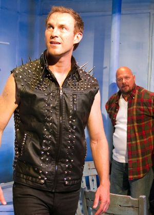 J.B. Waterman as Dragon and John J. Pistone as Man Photo
