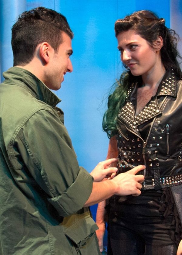 Gasper Gray as Loser Boy and Elena Murray as Dragon Girl Photo