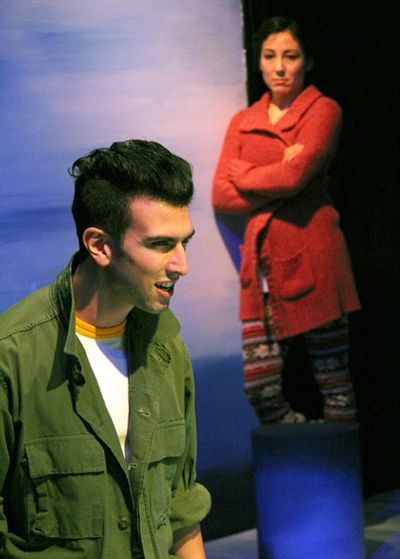 Gasper Gray as Loser Boy and Keiko Elizabeth as Woman Photo
