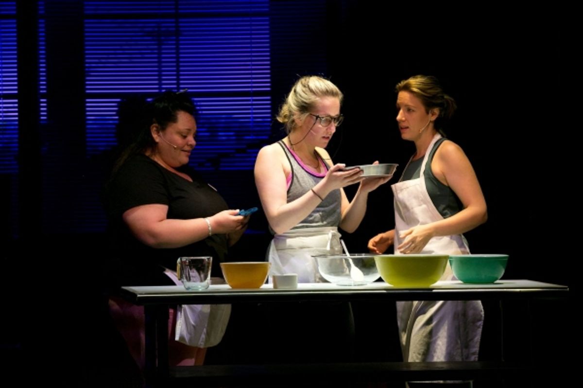 Keala Settle, Jeanna de Waal, and Jessie Mueller at 