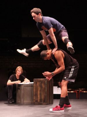 Choreographer, Diane Laurenson, Garett Hawe and Thay Floyd Photo