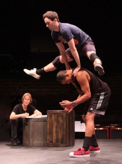 Choreographer, Diane Laurenson, Garett Hawe and Thay Floyd Photo