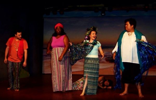 Joshua Boyer ( Papa Ge), Victoria Lynn (Erzulie, Alison Bancroft (Asaka), John Villa  Photo